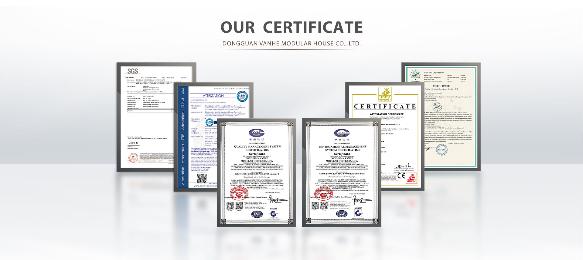 vhcon's certificate