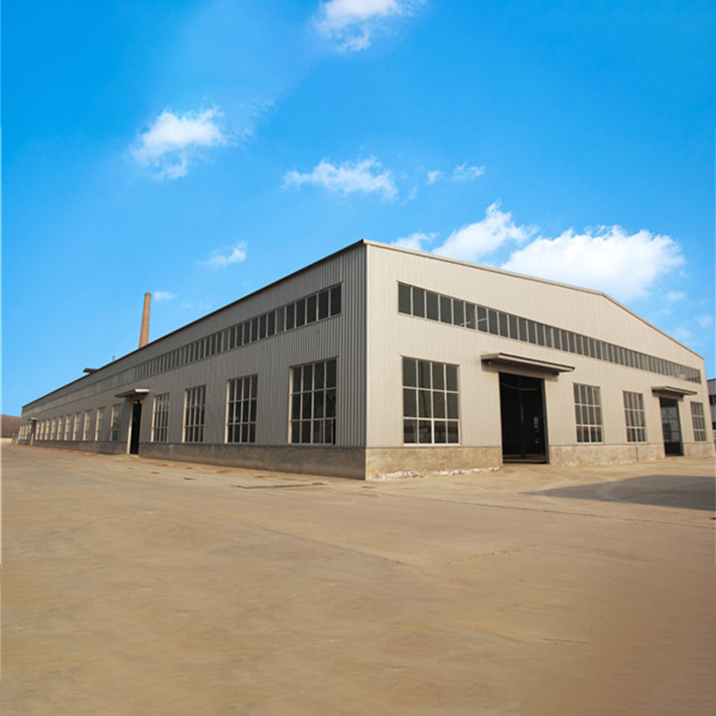 Gable frame light metal building prefabricated industrial steel structure warehouse