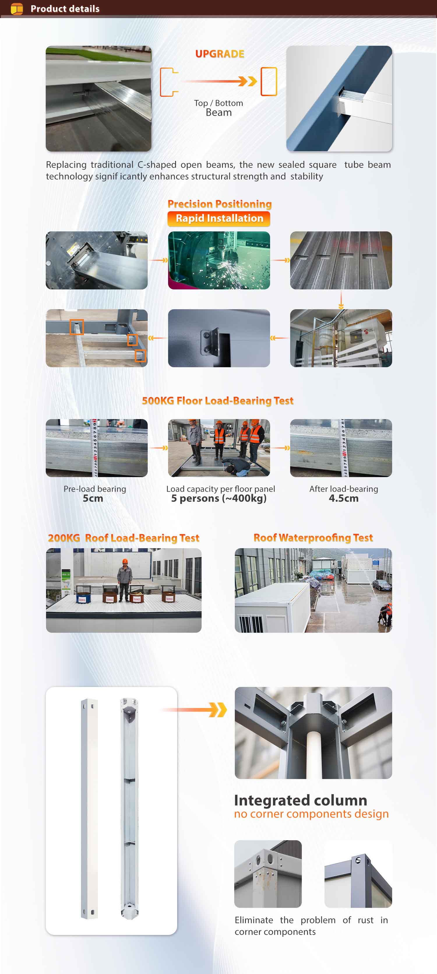 VHCON K5 assemble container house, a luxury prefab modular home with fast installation design and hotel style interior for global housing projects.